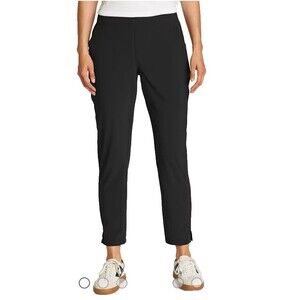 Eddie Bauer Departure Ankle Pants Women's L Black Outdoor Hiking Gorpcore Basic